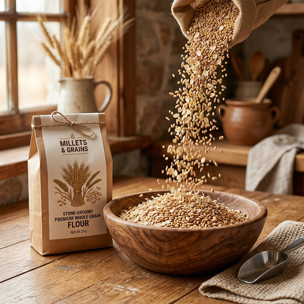Premium Multigrain Atta - Selected Grains