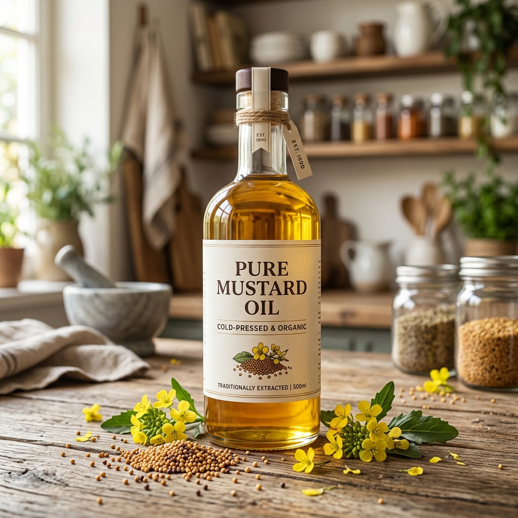 Kachi Ghani Mustard Oil - Natural Purity