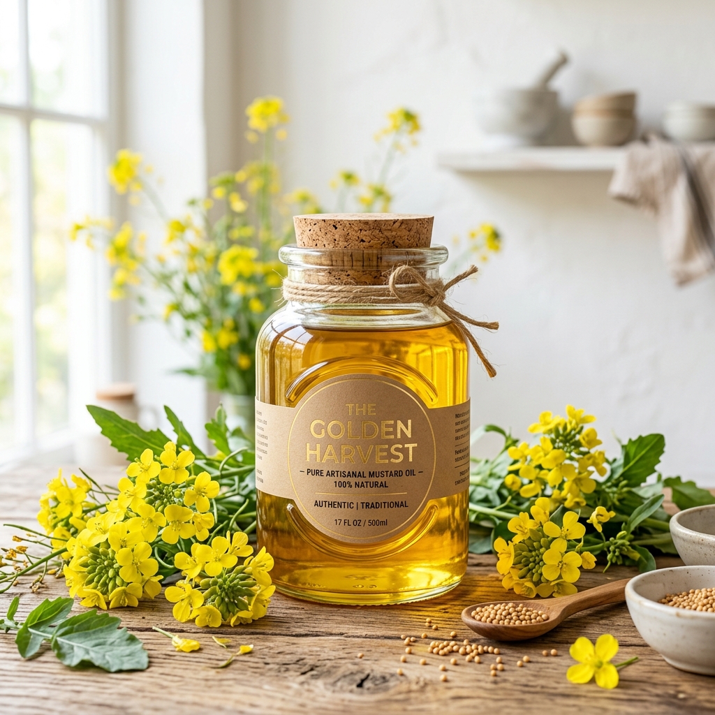 Kachi Ghani Mustard Oil - Traditional Extraction